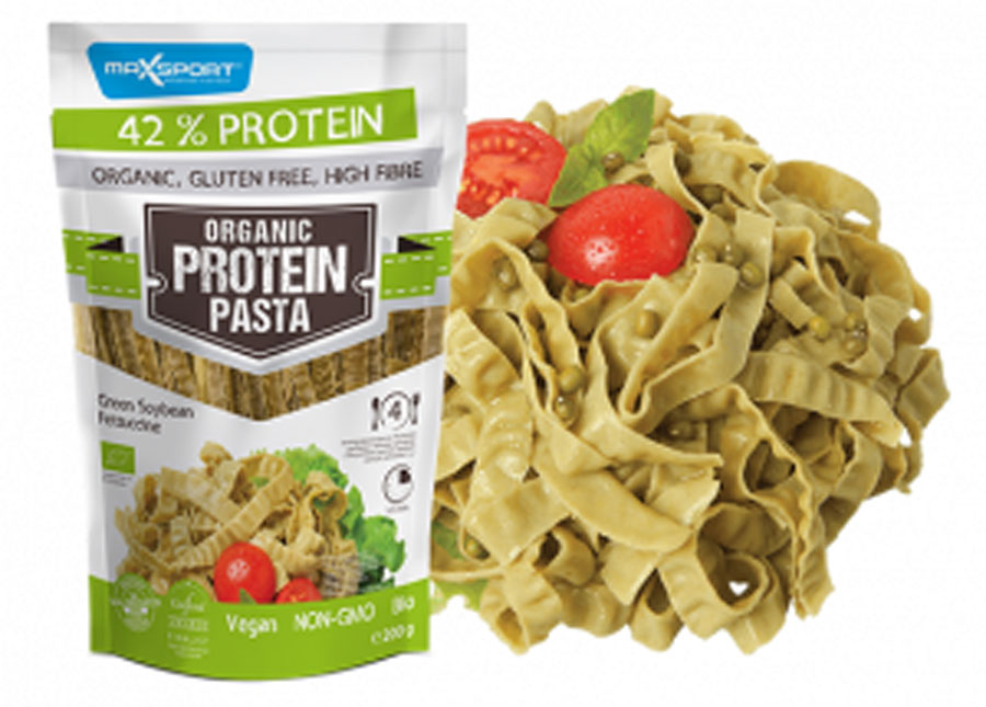 Maxsport Organic Protein Pasta - Green Soybean Fettuccine